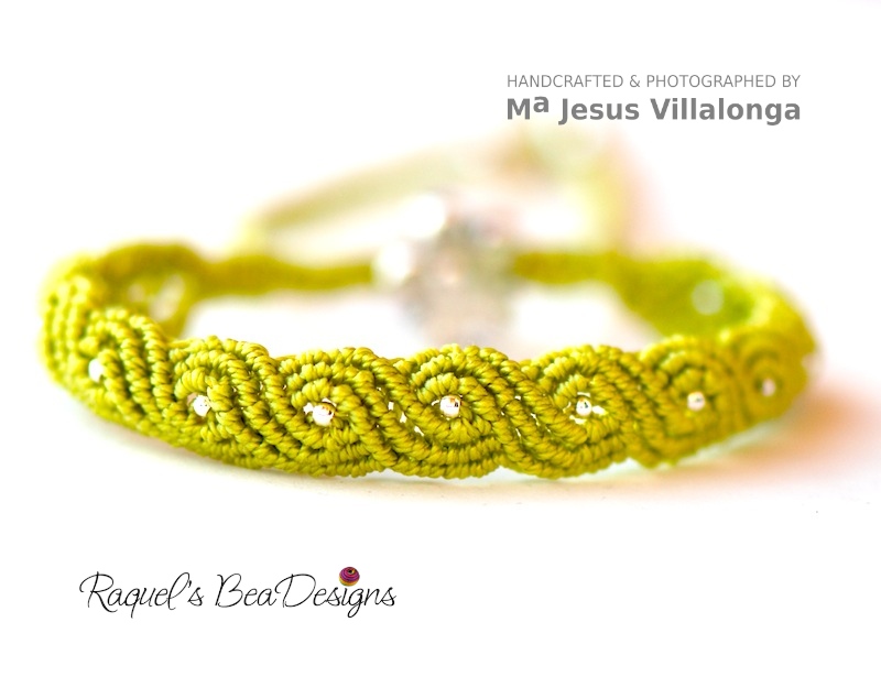 Exotic Twisted Path Bracelet Micro-macrame Tutorial With Video